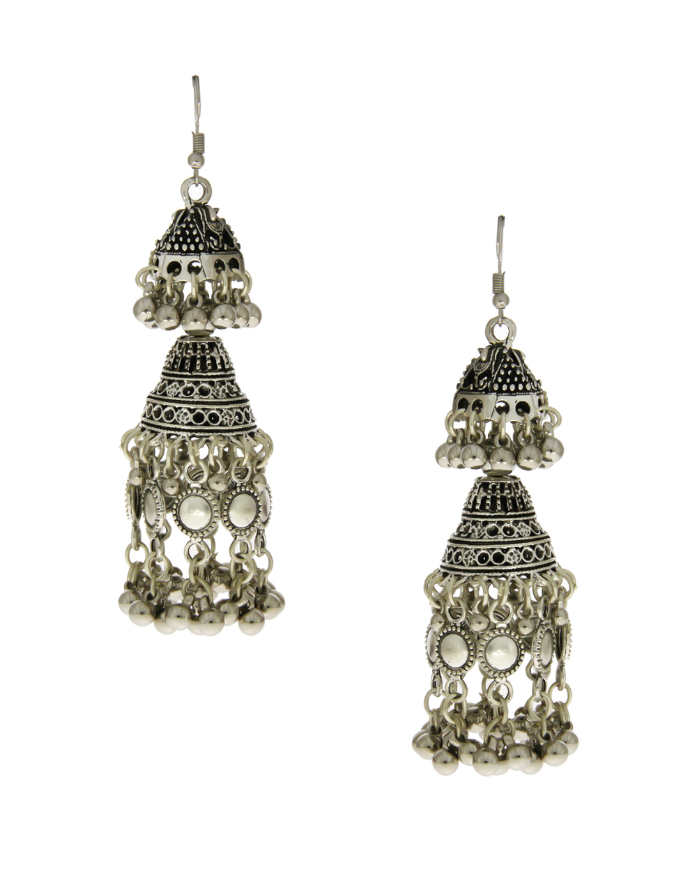 Buy Floral Design Oxidised Finish Fashionable Earrings Online Anuradha Art Jewellery